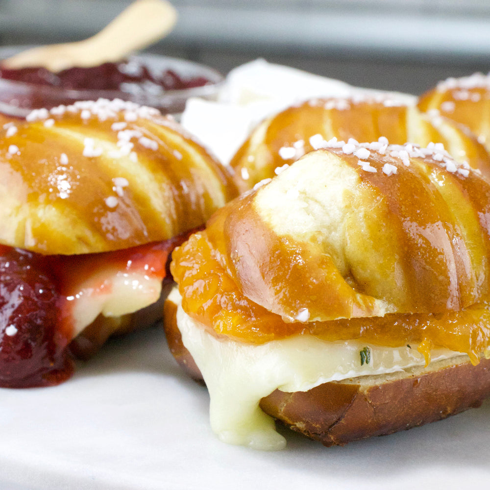 Brie and Preserve Grilled Cheese Sliders