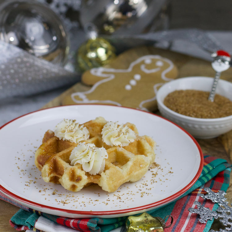 Gingerbread Liège Belgian Waffle