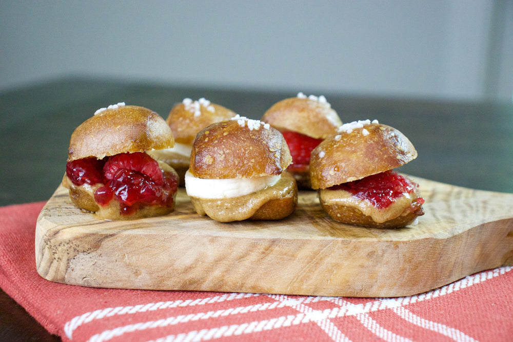 Oat Butter and Jam Gluten-Free Pretzel Bites