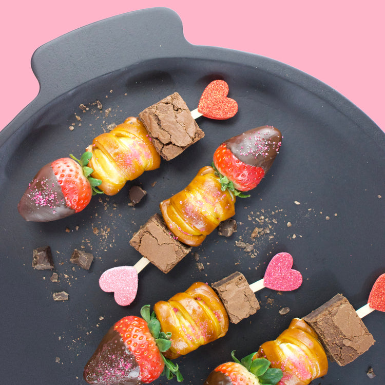 Sweet & Salty Valentine’s Day Skewers