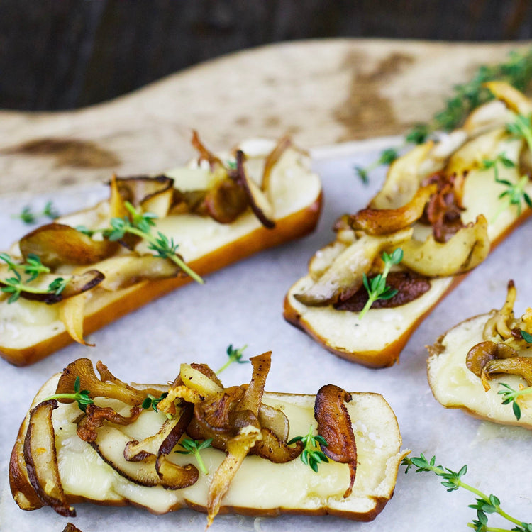 Mushroom & Brie Toasted Turnbuckles