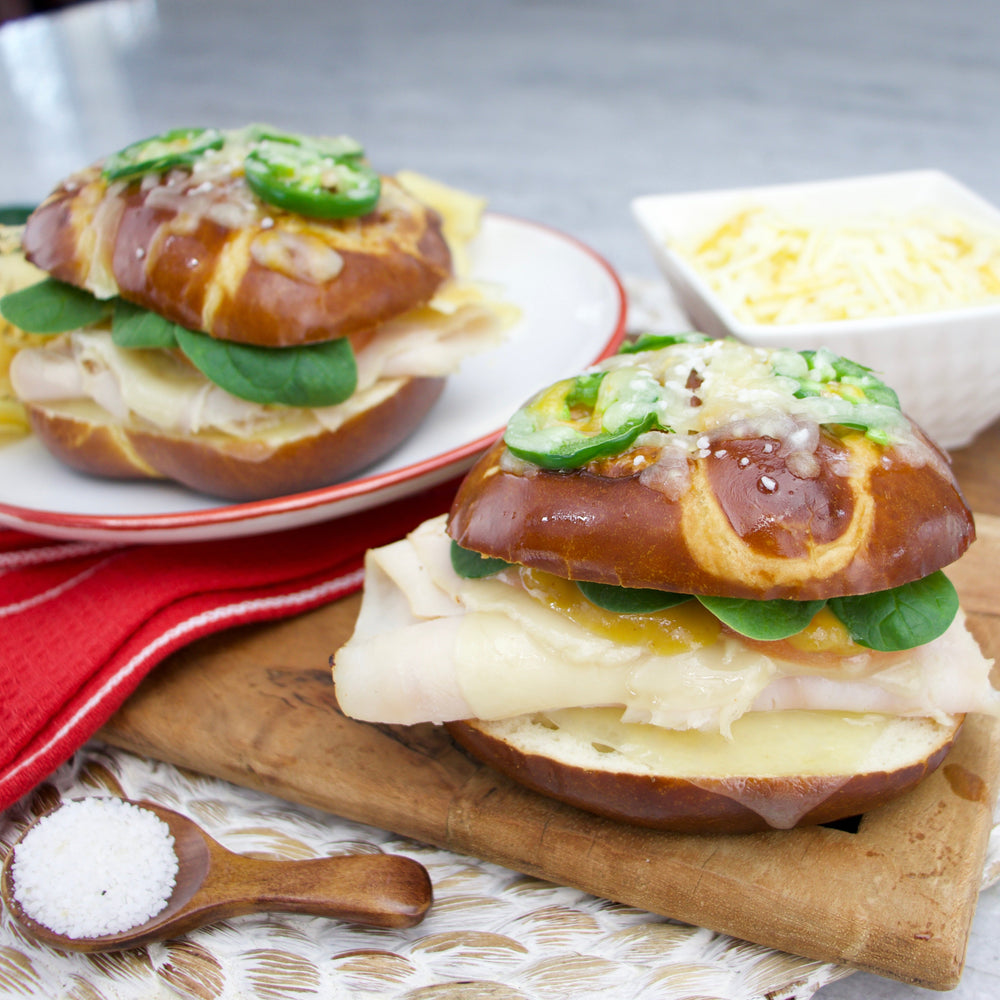 Cheesy Jalapeño Turkey Melts