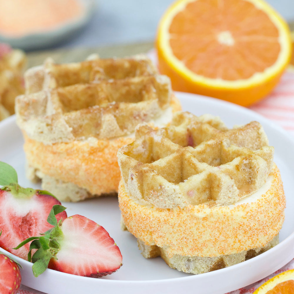 Strawberry Citrus Ice Cream Sandwiches