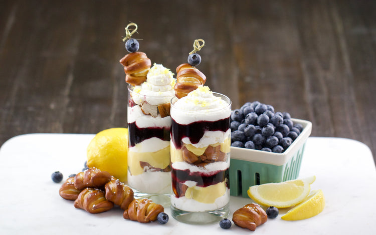 Blueberry Lemon Pretzel Parfait