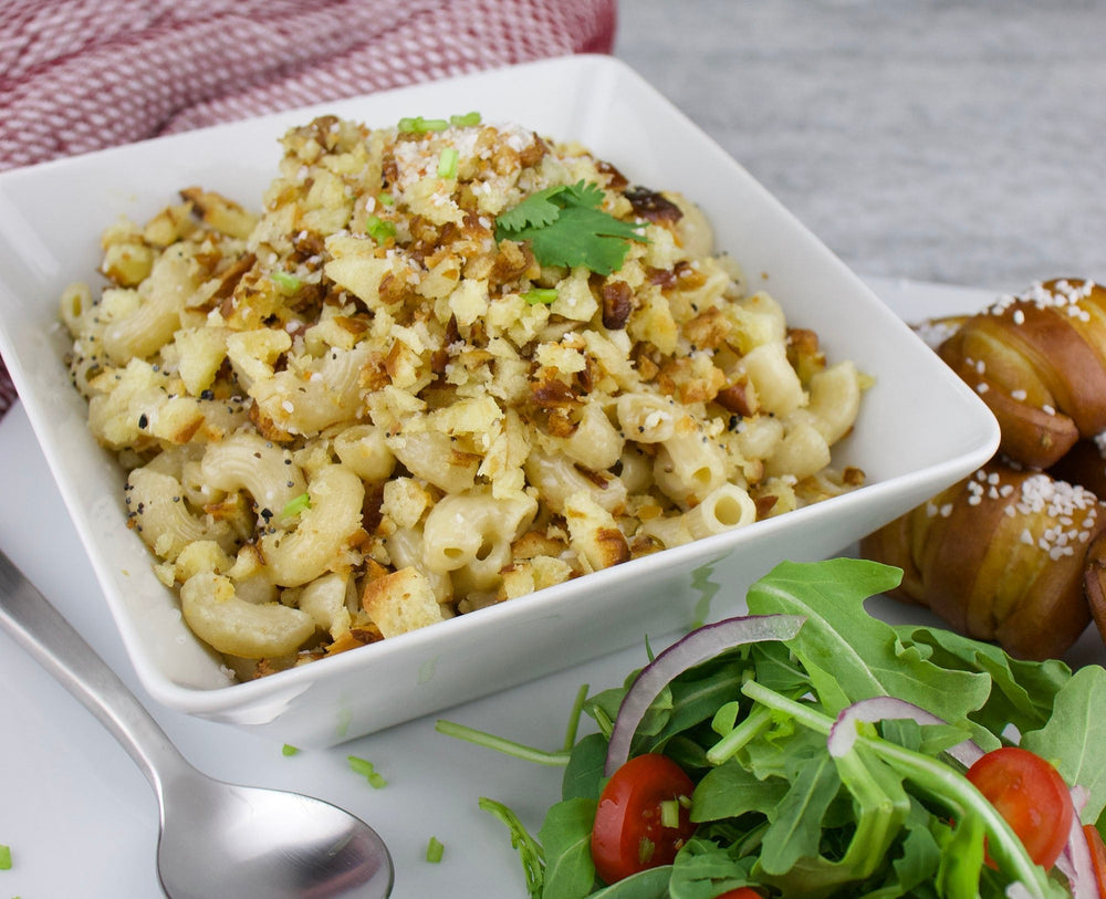 Pretzel Breadcrumb Mac 'n Cheese