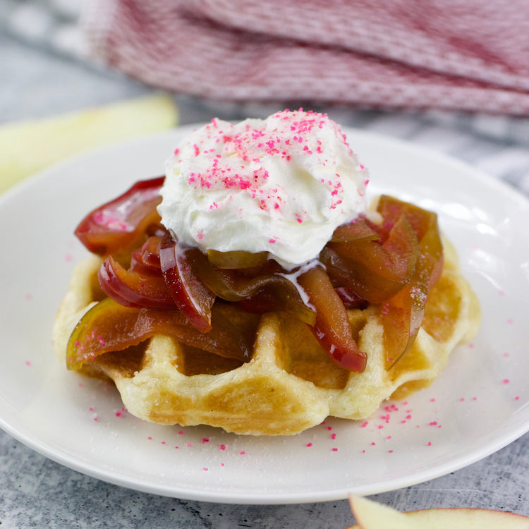 Sautéed Apple Liège Belgian Waffles