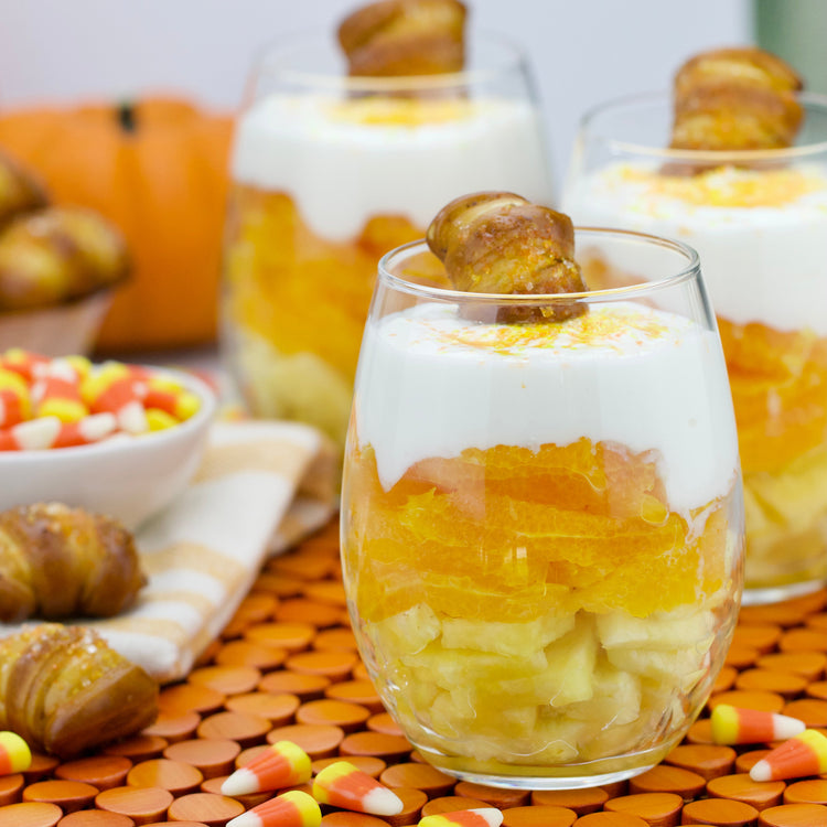 Candy Corn Crunch Breakfast Parfait