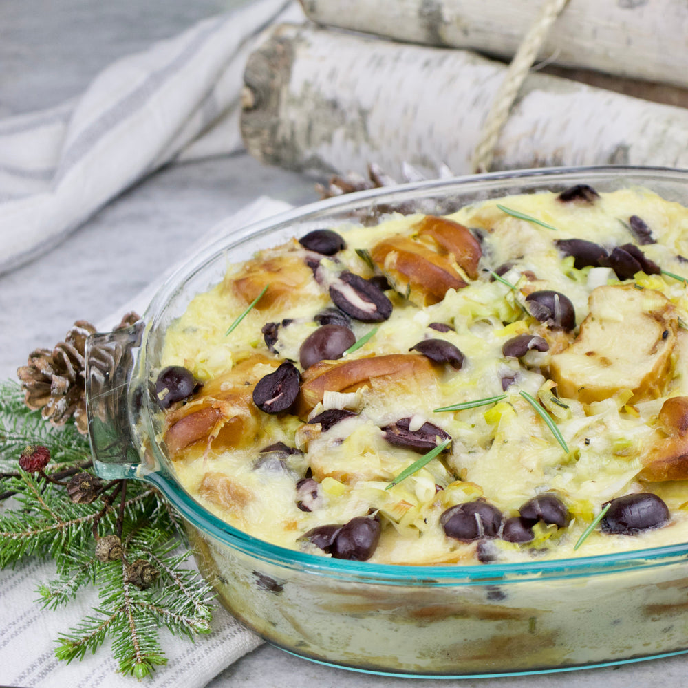 Savory Pretzel-Bread Pudding