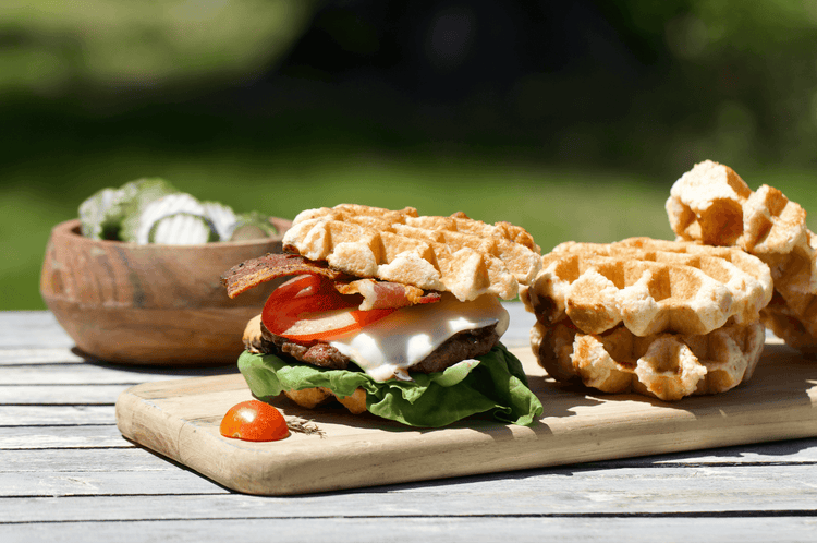 Waffle Cheeseburgers