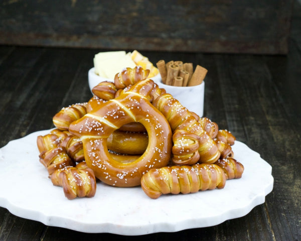 Pretzels stacked up, mobile