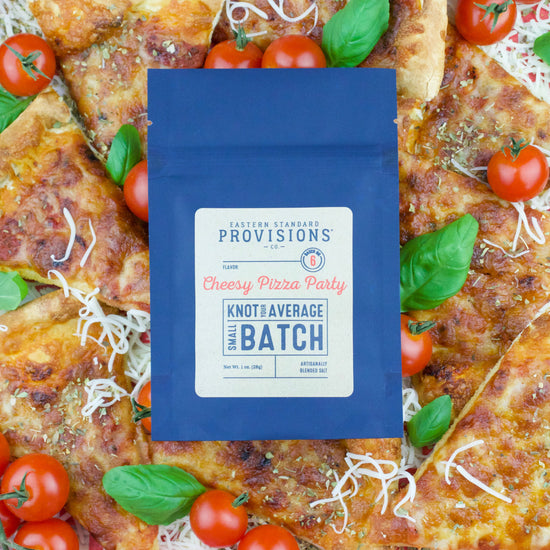 Knot Your Average Small Batch Cheesy Pizza Party Salt