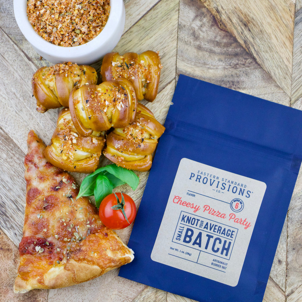 Knot Your Average Small Batch Cheesy Pizza Party Salt