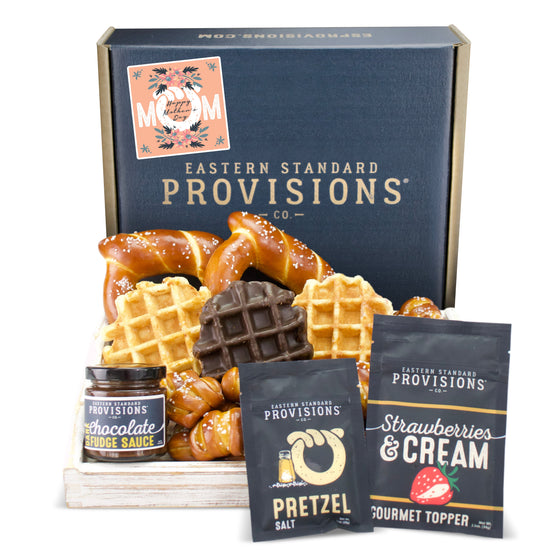 Mother's Day Pretzel and Waffle Gift Box