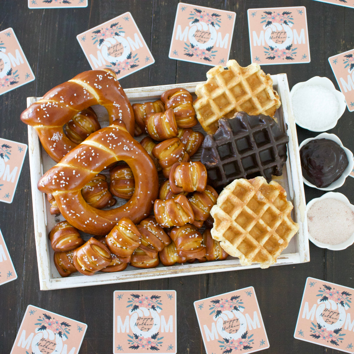 Mother's Day Pretzel and Waffle Gift Box