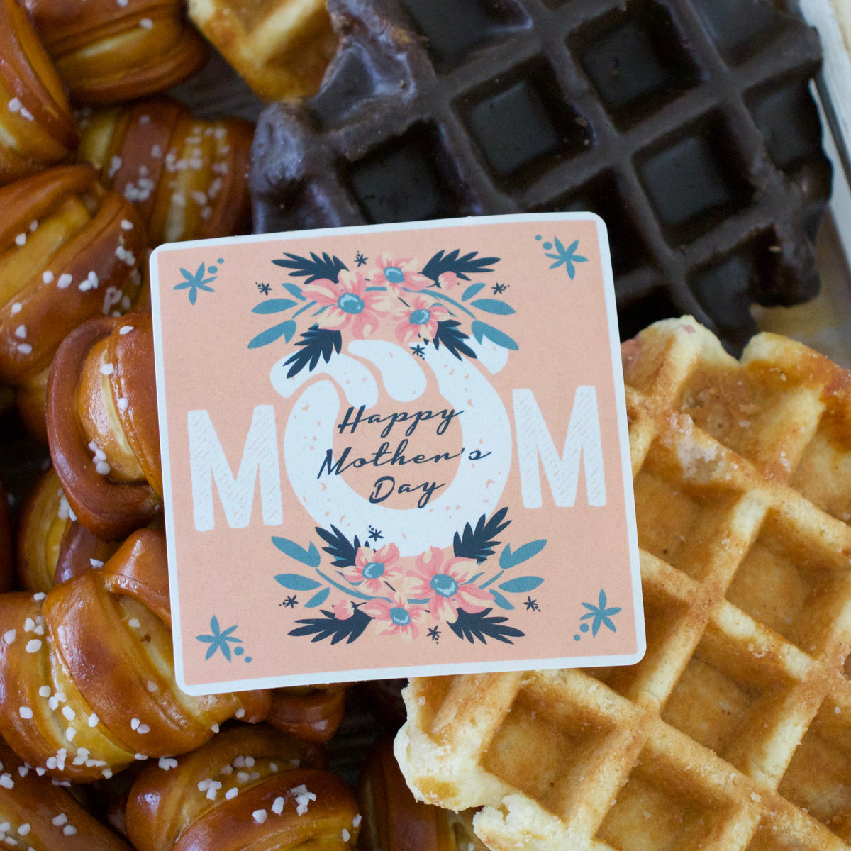 Mother's Day Pretzel and Waffle Gift Box