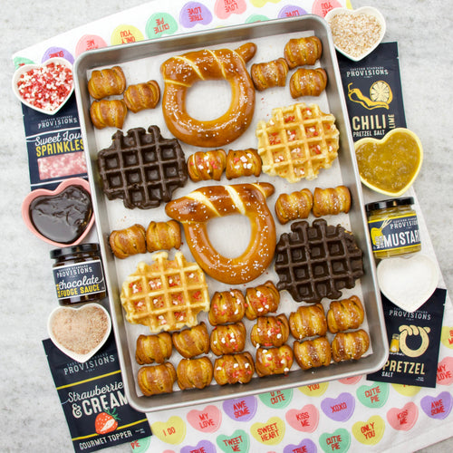 "Sweet & Spicy" Gourmet Pretzel & Liège Belgian Waffle Gift Box