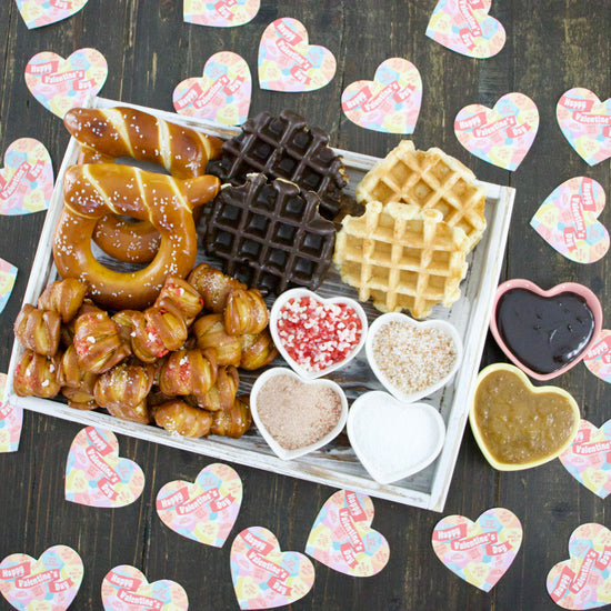 "Sweet & Spicy" Gourmet Pretzel & Liège Belgian Waffle Gift Box