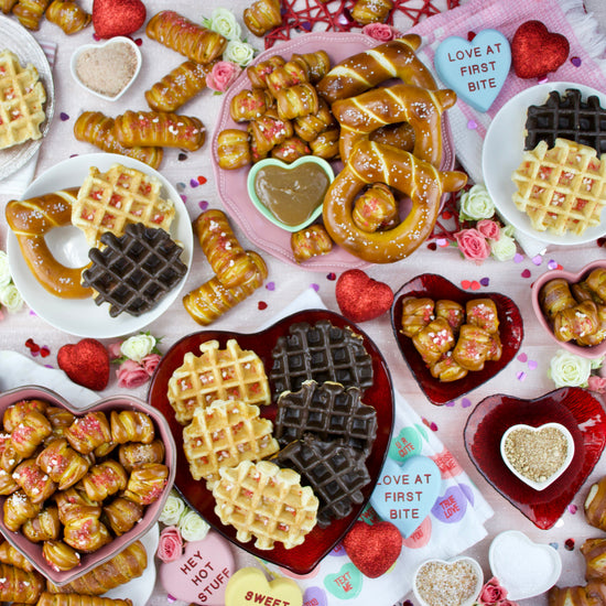 "Sweet & Spicy" Gourmet Pretzel & Liège Belgian Waffle Gift Box